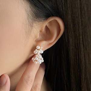 【イヤリング】T16MV- Whipped Pearl Earrings