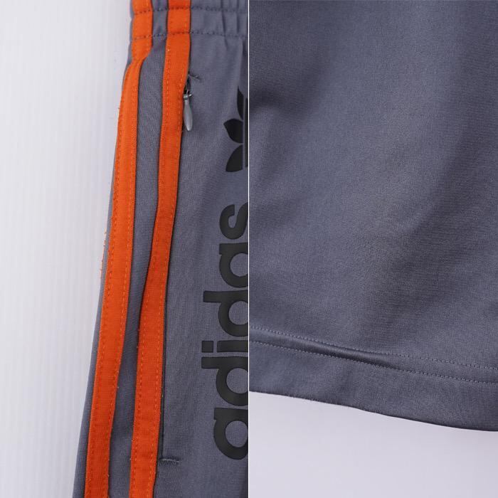 adidas アディダス トラックパンツ XL グレー オレンジ 12729