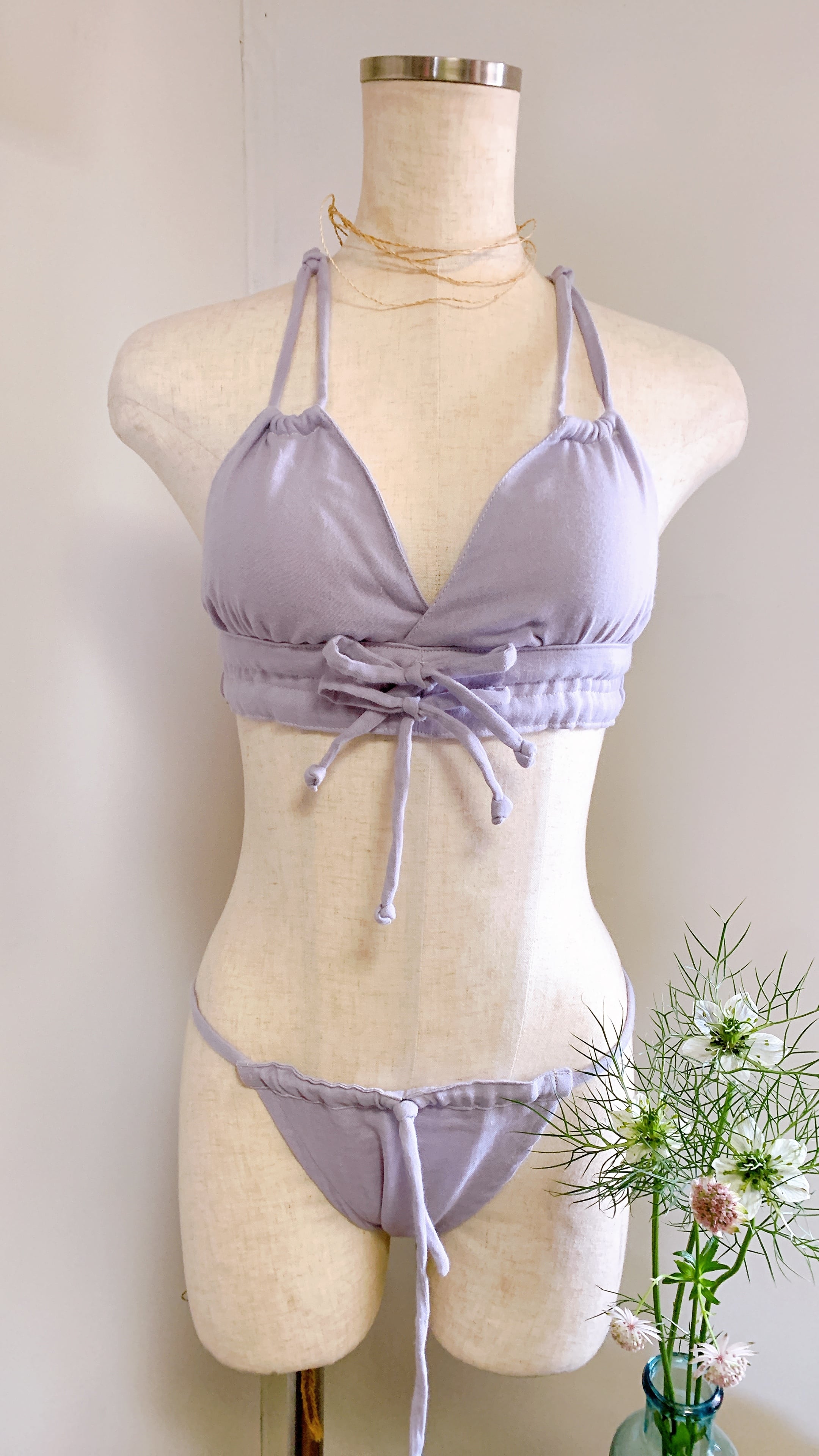 　締めつけない下着　“ゆる〜りブラ“ ラベンダー　第7チャクラ