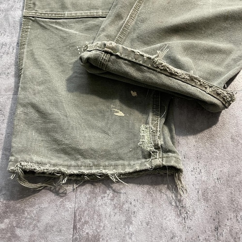 モスグリーン ダブルニー Carhartt B136 MOS 34×30 詳細写真5