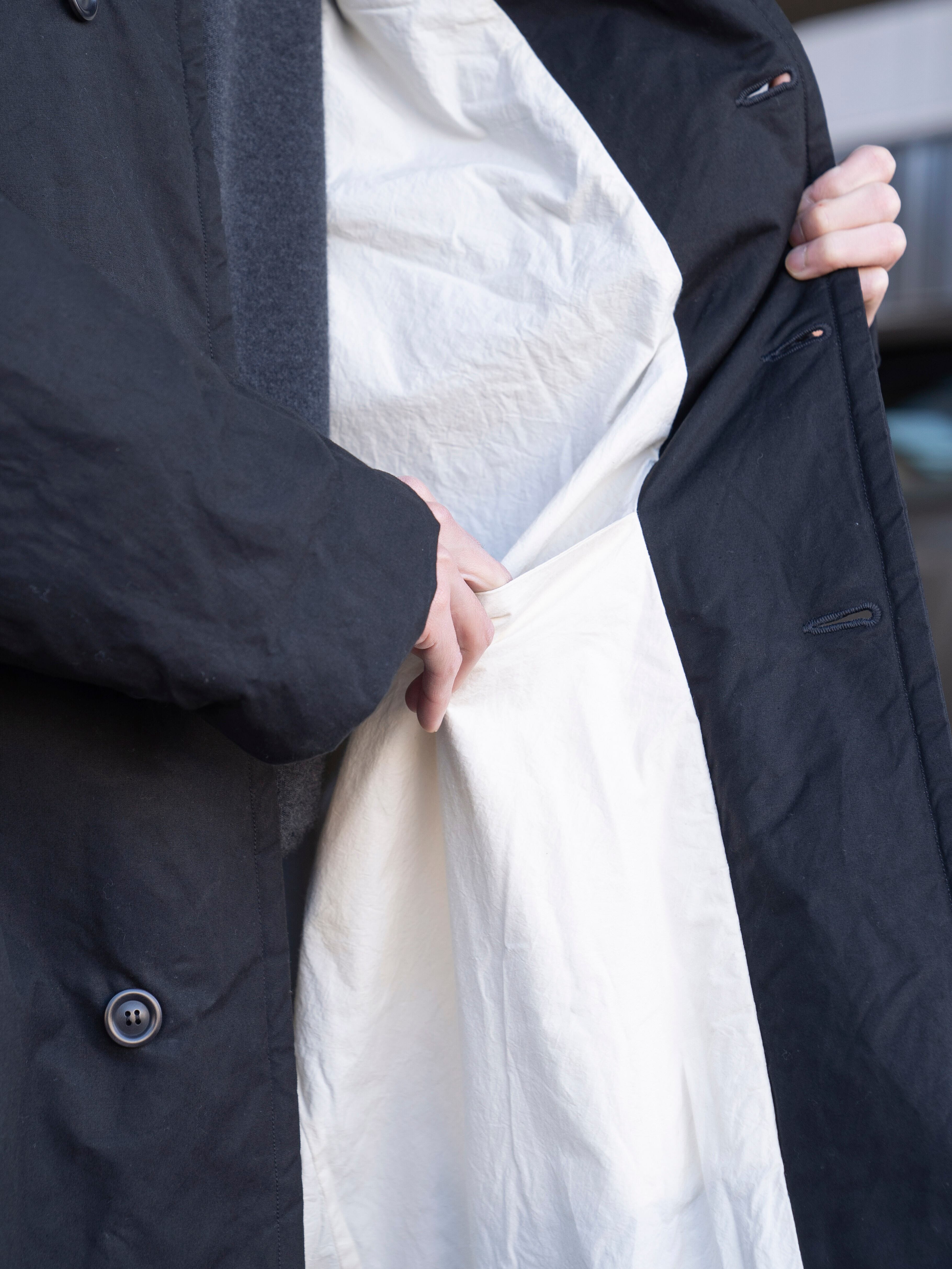 CASEY CASEY MILU COAT BLACK 25HM231 | BEST PACKING STORE