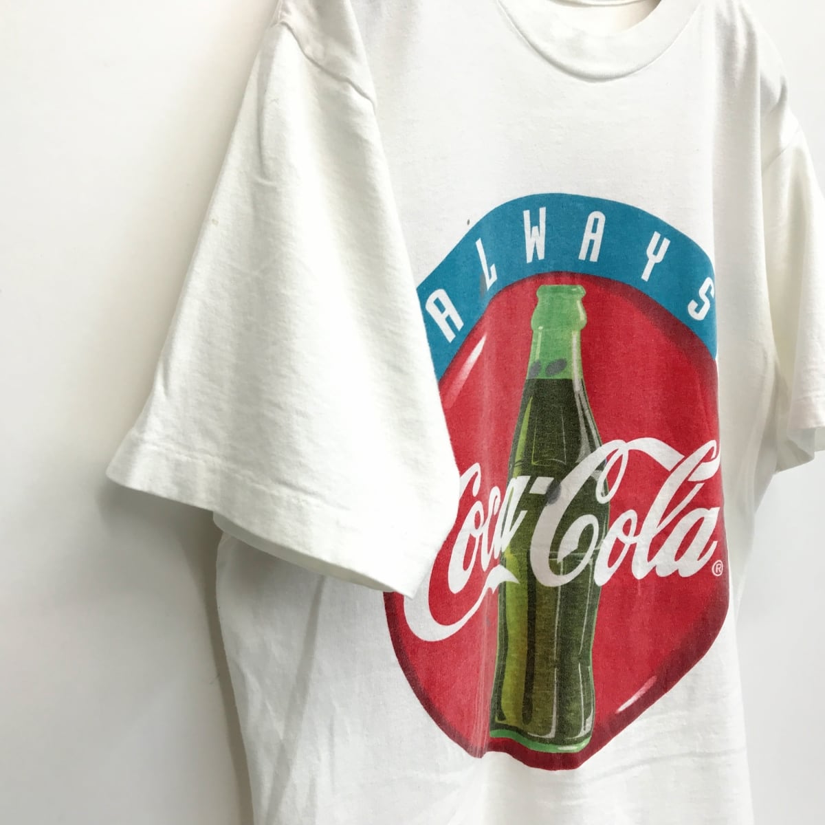 80s USA製 ビンテージ ■ コカコーラ プリント 半袖 Tシャツ ( XL