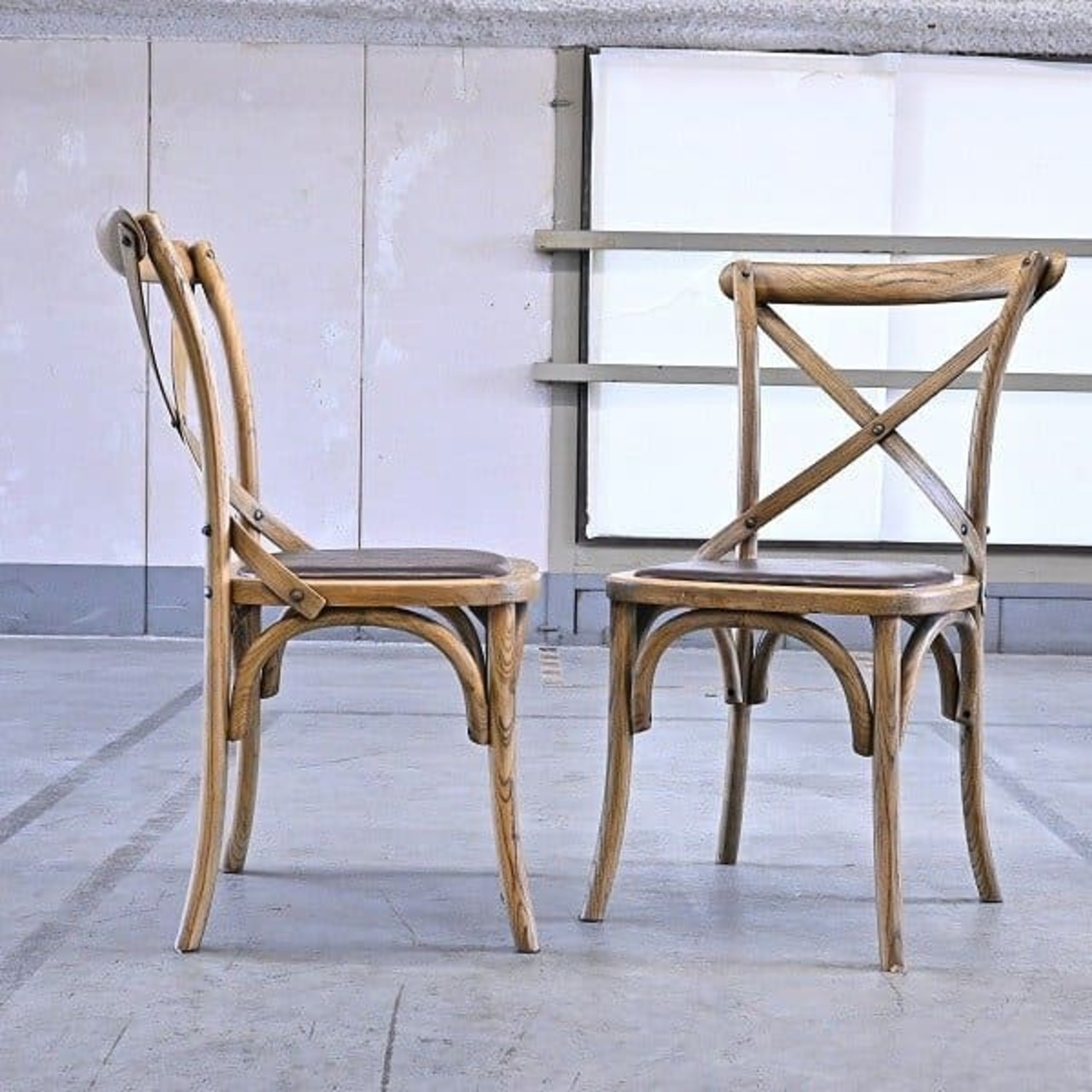 アメリカンカントリー調 ハイバックチェア2脚セット ダイニングチェア 椅子【中古家具/中古インテリア/USED家具ユーズド家具/リサイクル】