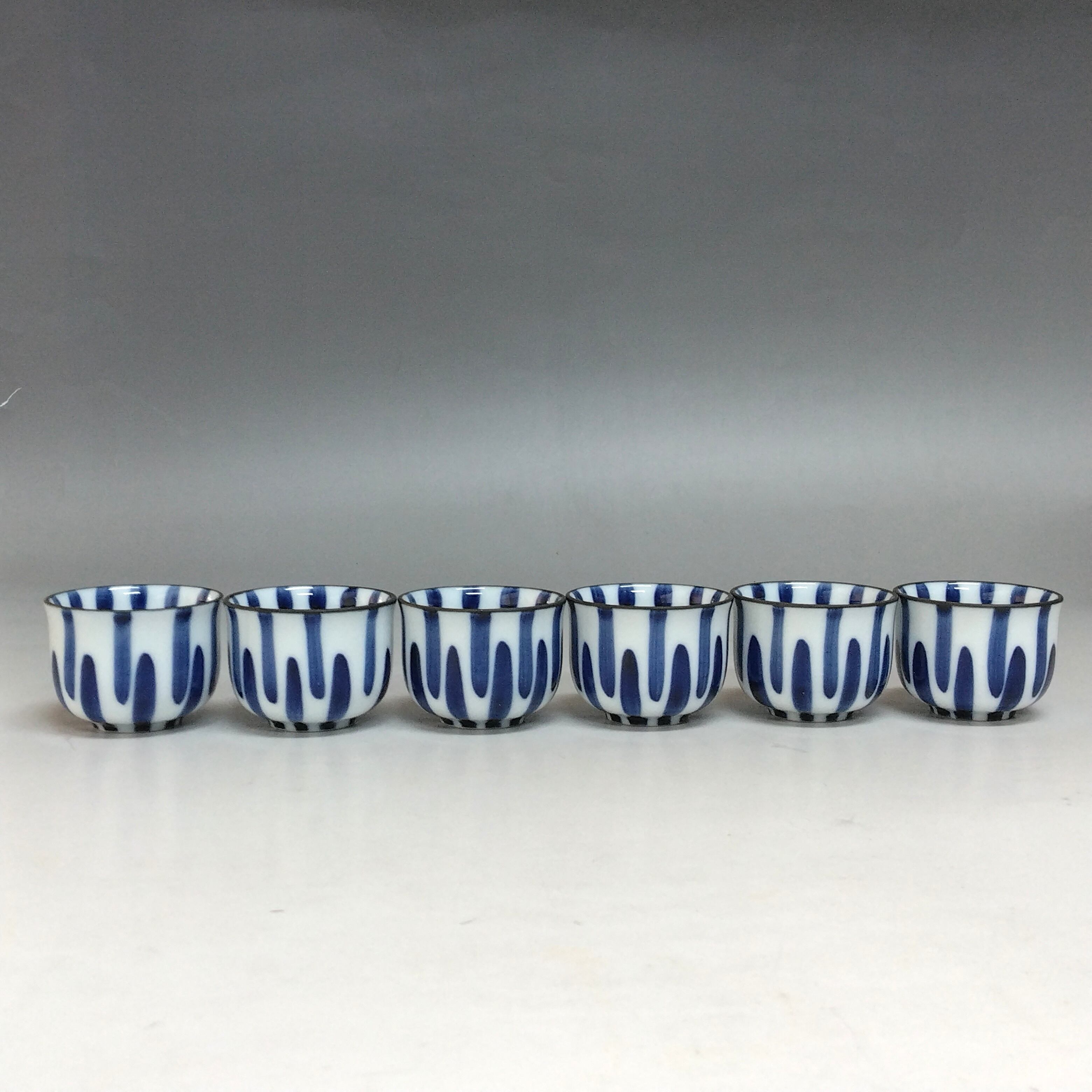 モダン抹茶 茶道具 有田焼 呉須赤絵写 片口茶碗, 茶杓, 木賊染付小碗 6