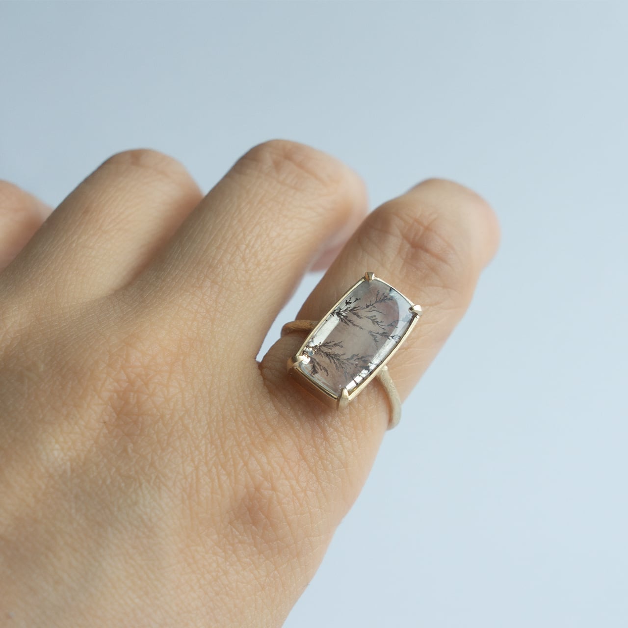 Rock Ring ーデンドリティッククォーツ | Kumiko Taya jewelry