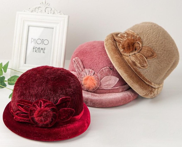 秋冬新作・日系バケツキャップ・暖かく・ファッション帽子・復古・ファション