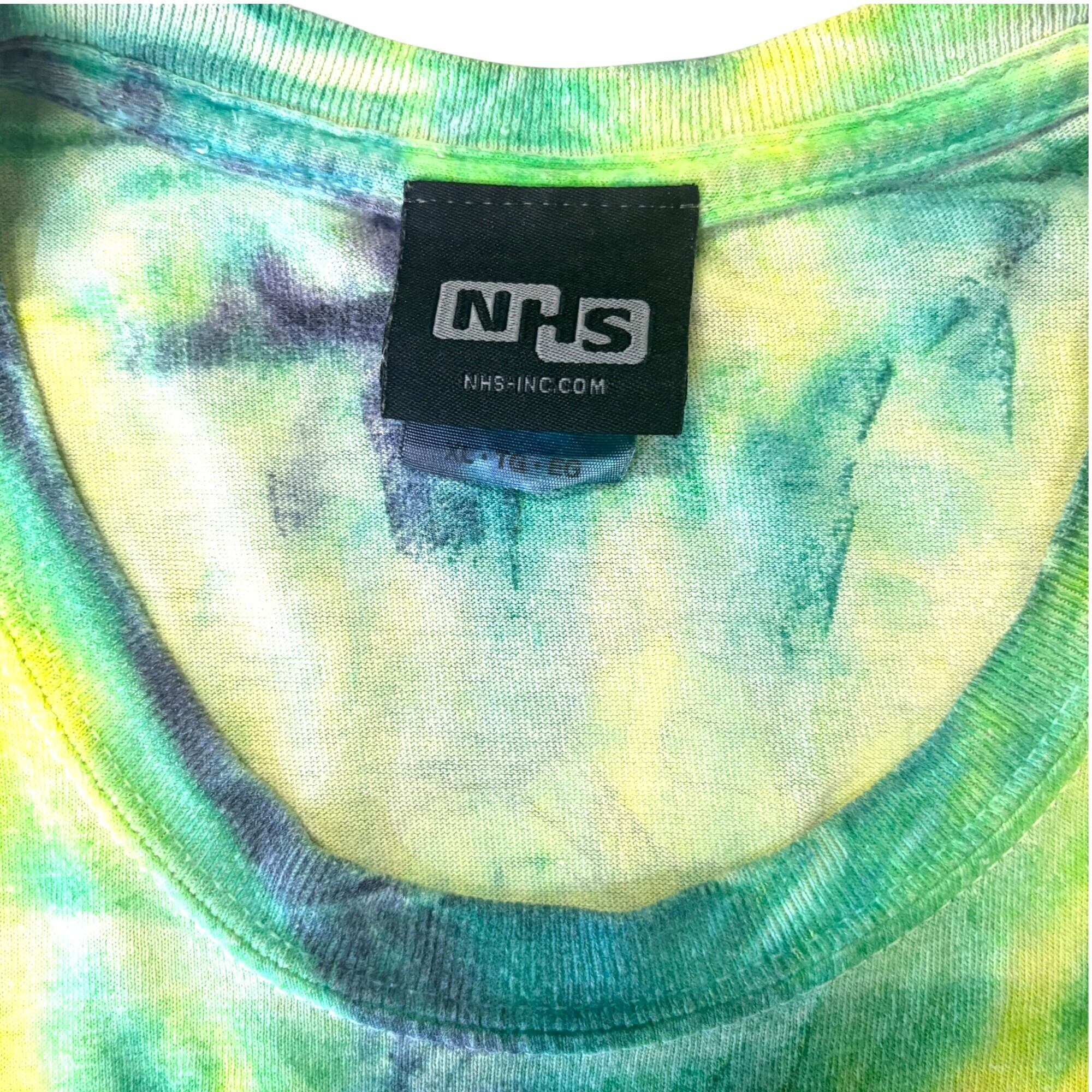 SANTA CRUZ】 サンタクルーズ NHSタグ Tシャツ 緑黄色タイダイ XL