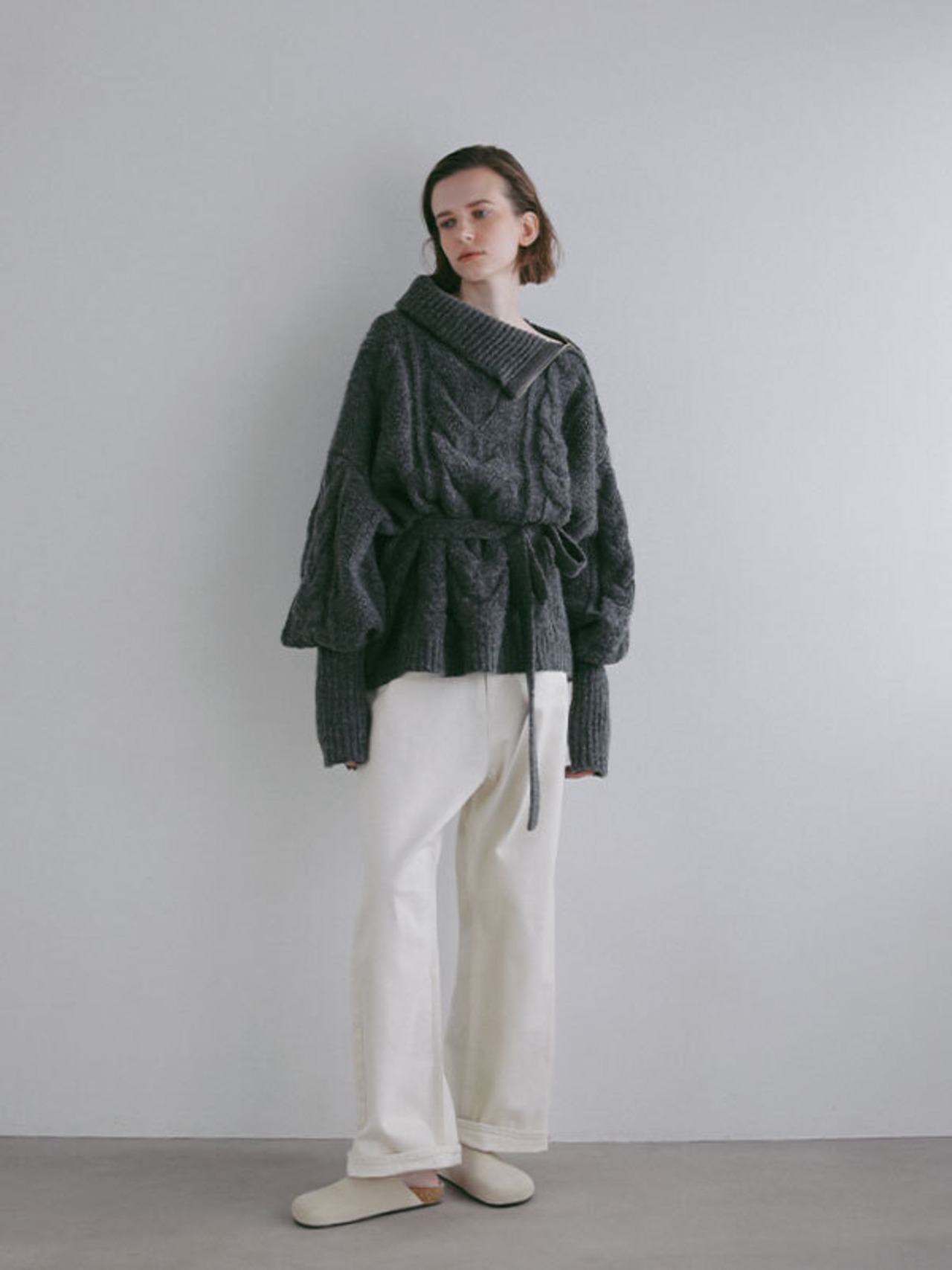 ETRE TOKYO ハイネックケーブルニットプルオーバー