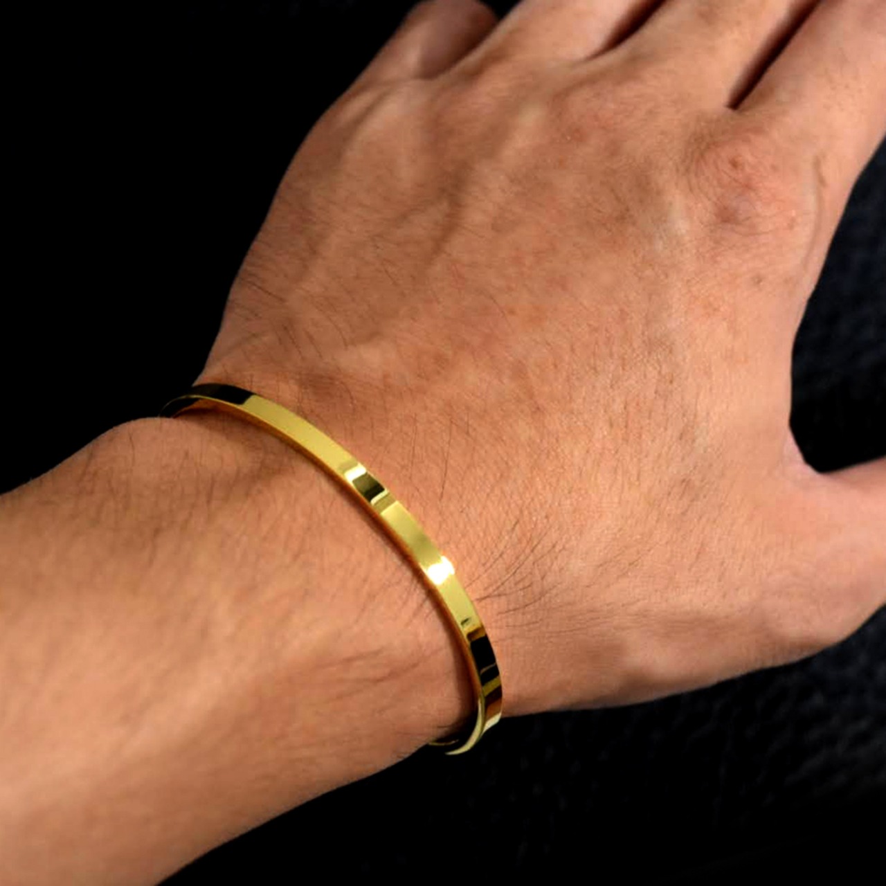 ステンレスシンプルバングルGD