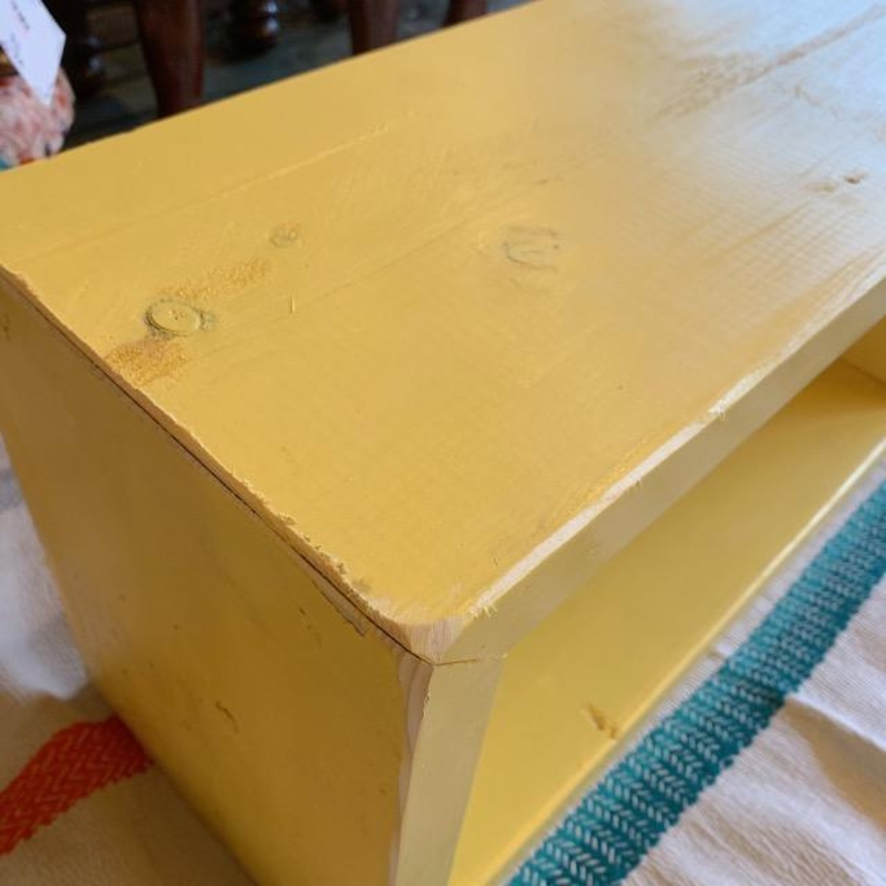 TOPANGA Furniture　カラフルウッドボックス　Mサイズ／イエローA