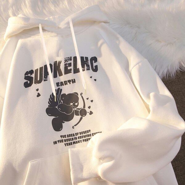 【新作】【送料無料】 カップルトレンドの秋冬のゆったりとしたスウェットシャツ 0332103840962