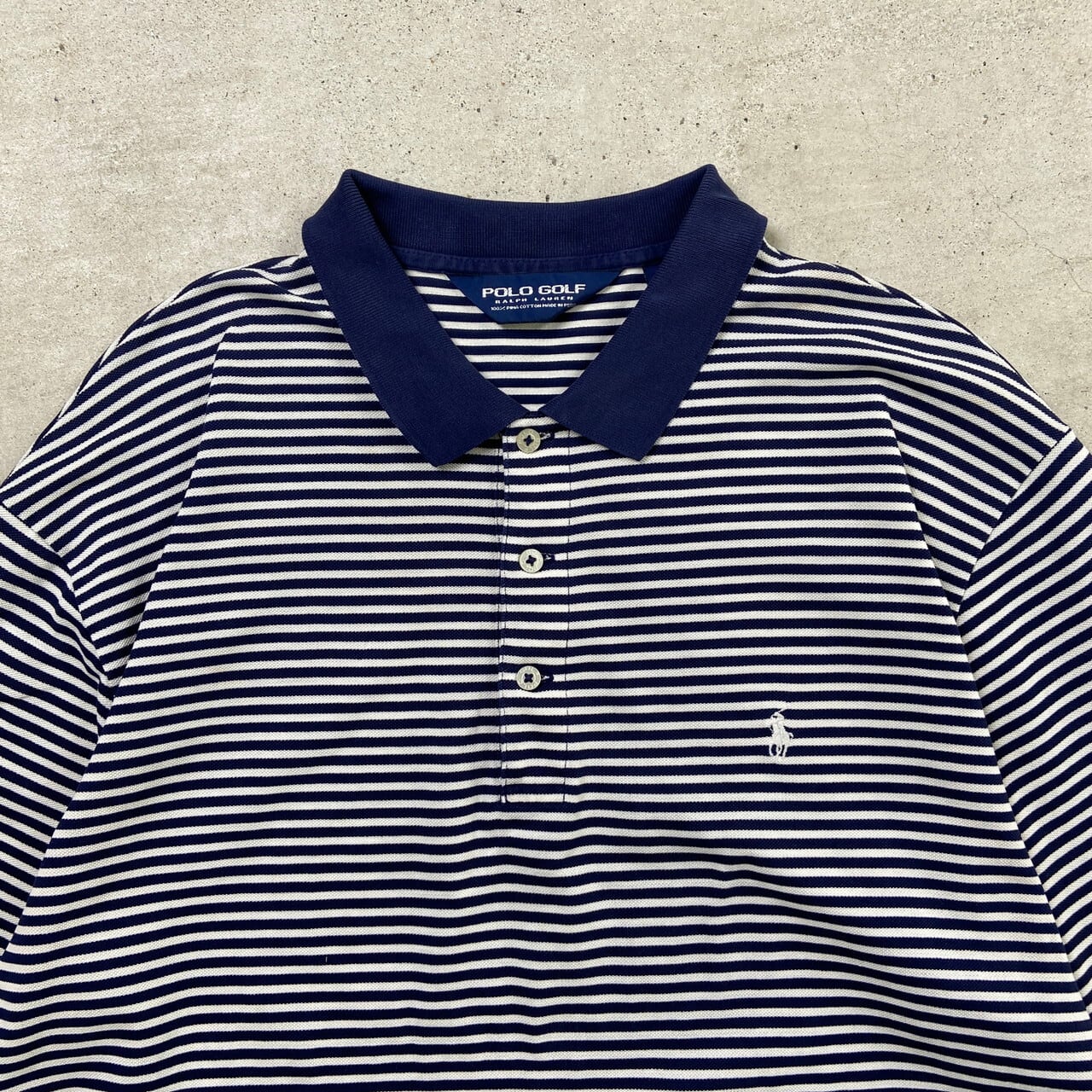 90s vintage オールド　ラルフローレン ボーダー　鹿の子　USA製 90年代 POLO GOLF Ralph Lauren ポロゴルフ ラルフローレン ボーダー