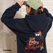 ◆裏起毛 サガラ刺繍 ZIPパーカー◆sb-s9493442q