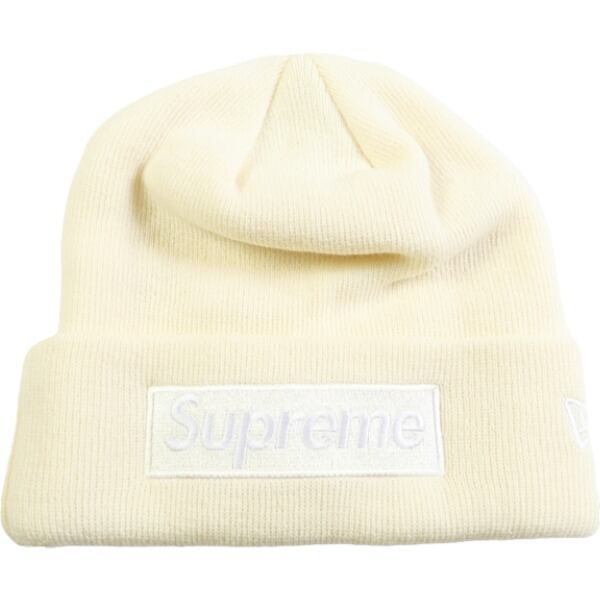 Supreme New Era® Box Logo Beanie natural