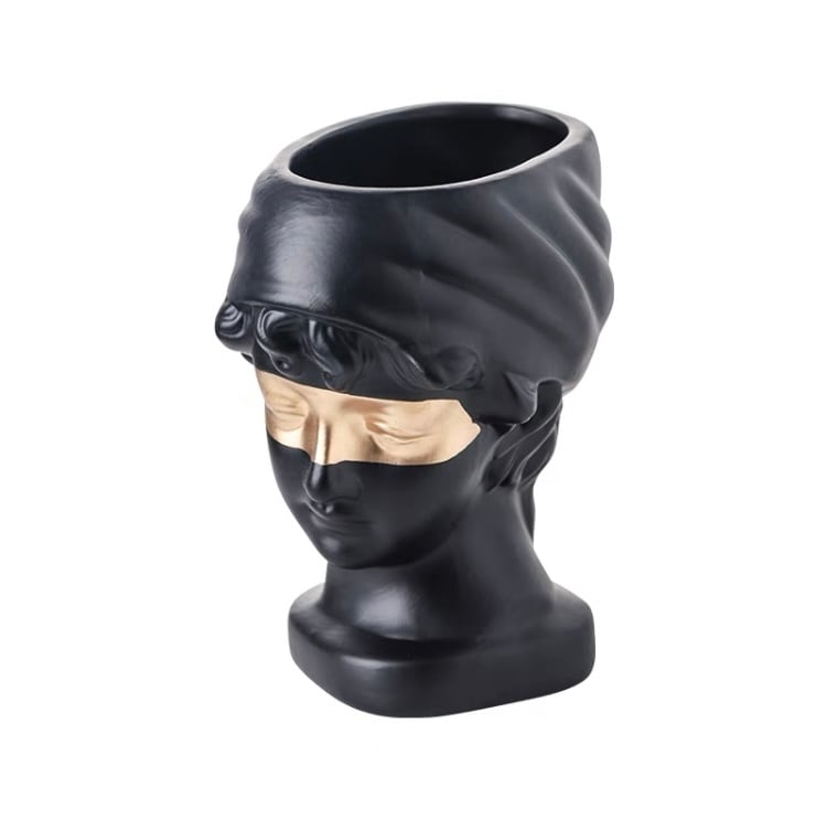 6パターン 北欧 仮面彫刻プランター | RINOVE