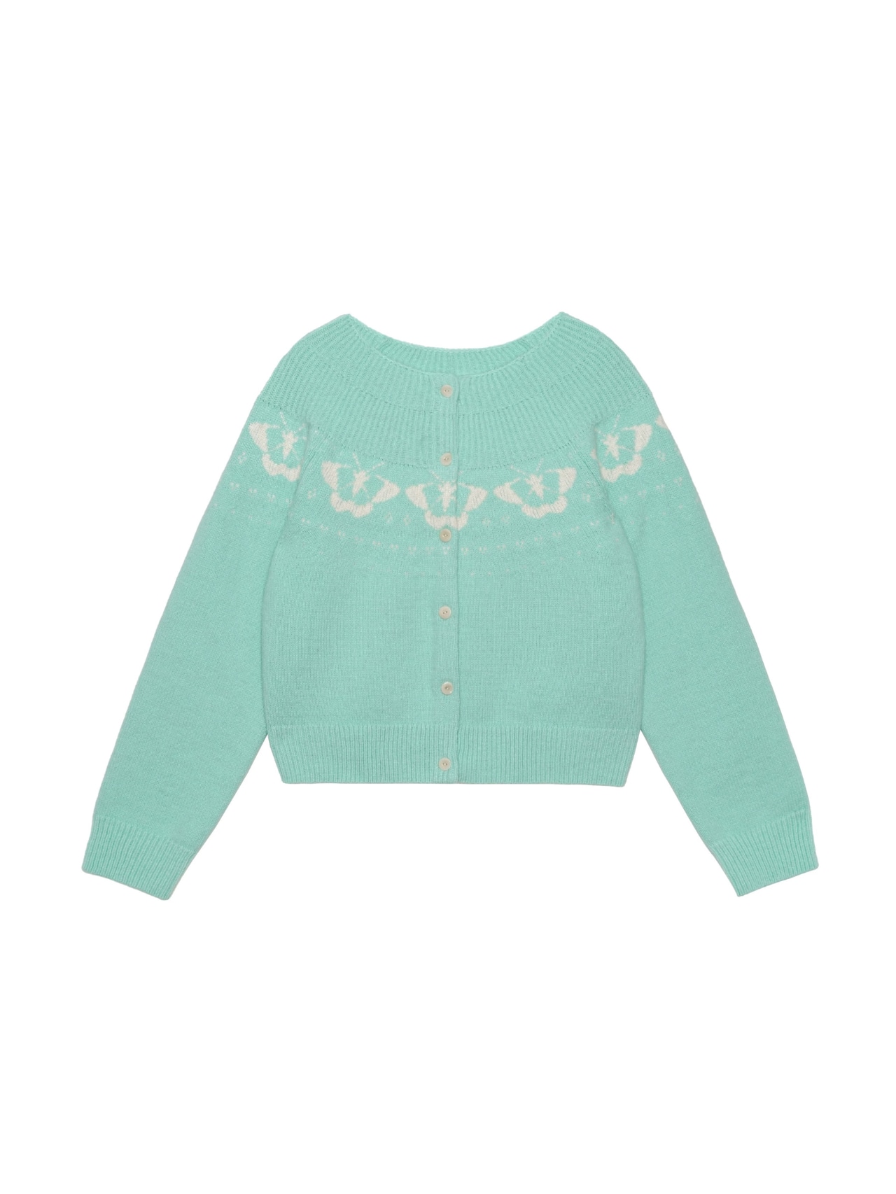 Papillon Motif Knit Cardigan F0838