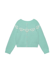 Papillon Motif Knit Cardigan F0838