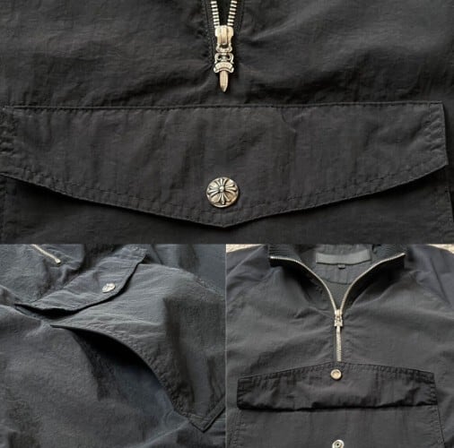CHROME HEARTS クロムハーツ プルオーバー ナイロン ジャケット ハーフ
