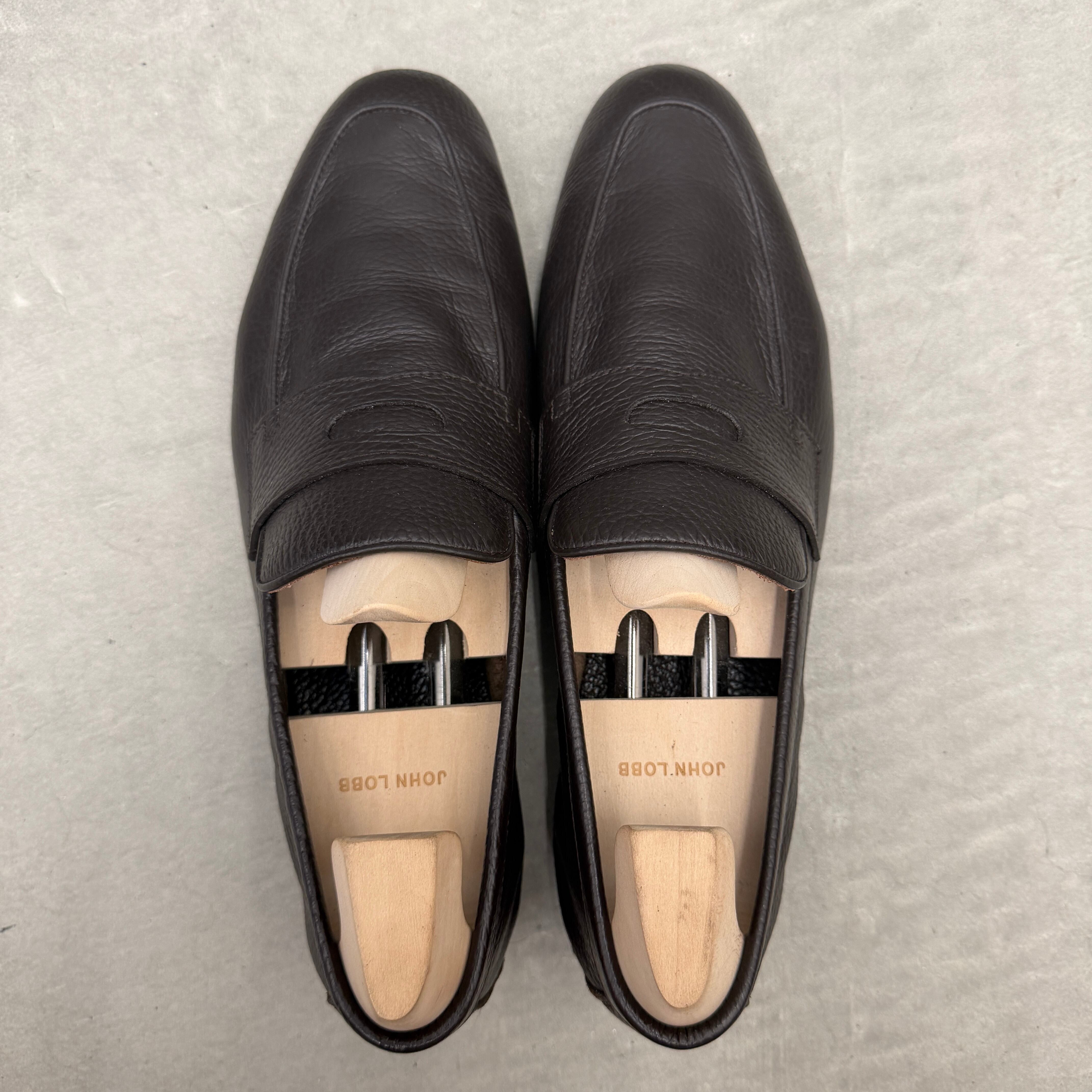 JOHN LOBB Thorne Loafers dress shoes brown 7 | ASSET VINTAGE