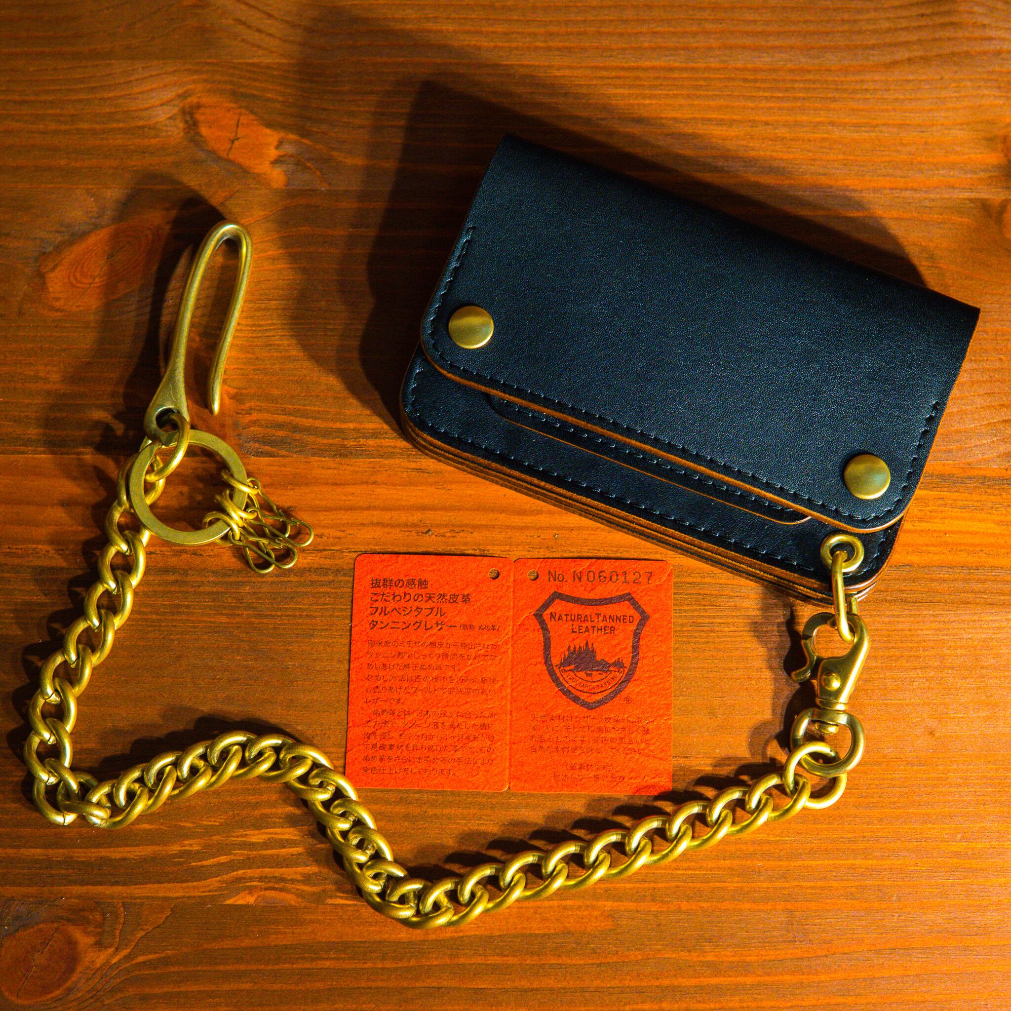 栃木レザー)トラッカーウォレット【ミドルタイプ】サドルレザー  