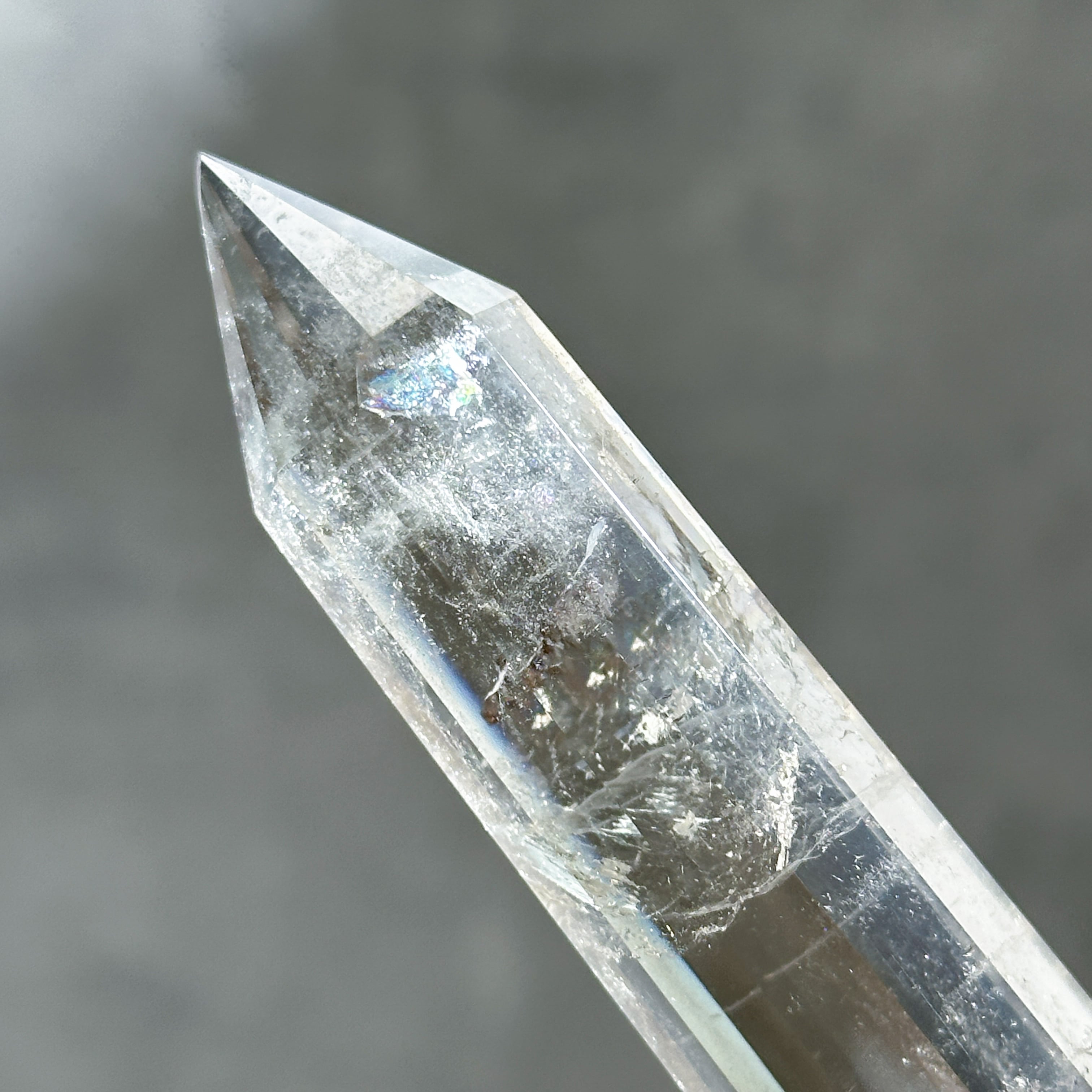 ブラジルミナスジェライス州産 スモーキークォーツ上のローズクォーツ ミナスジェライス産スモーキークォーツ ダブルターミネイテッド13