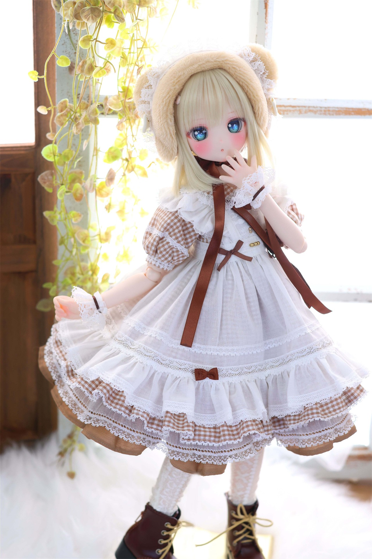 ハニベア・ピクニックセット（ブラウン）｜Mini Dollfie Dream ・ 1/4TinyFox PEKO・KUMAKO - 3