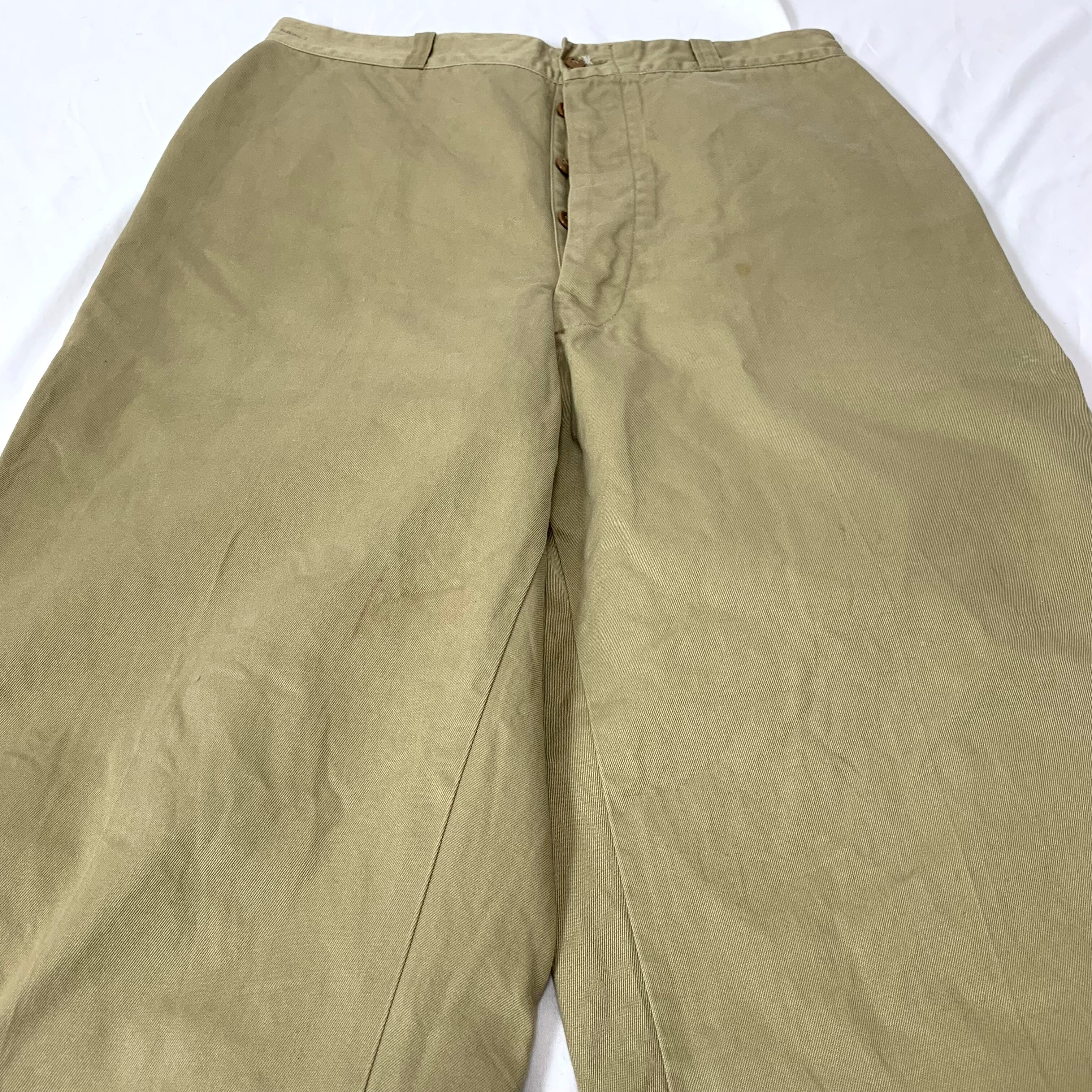 vintage 50s CHINO PANTS TROUSERS U.S. ARMY military slacks 