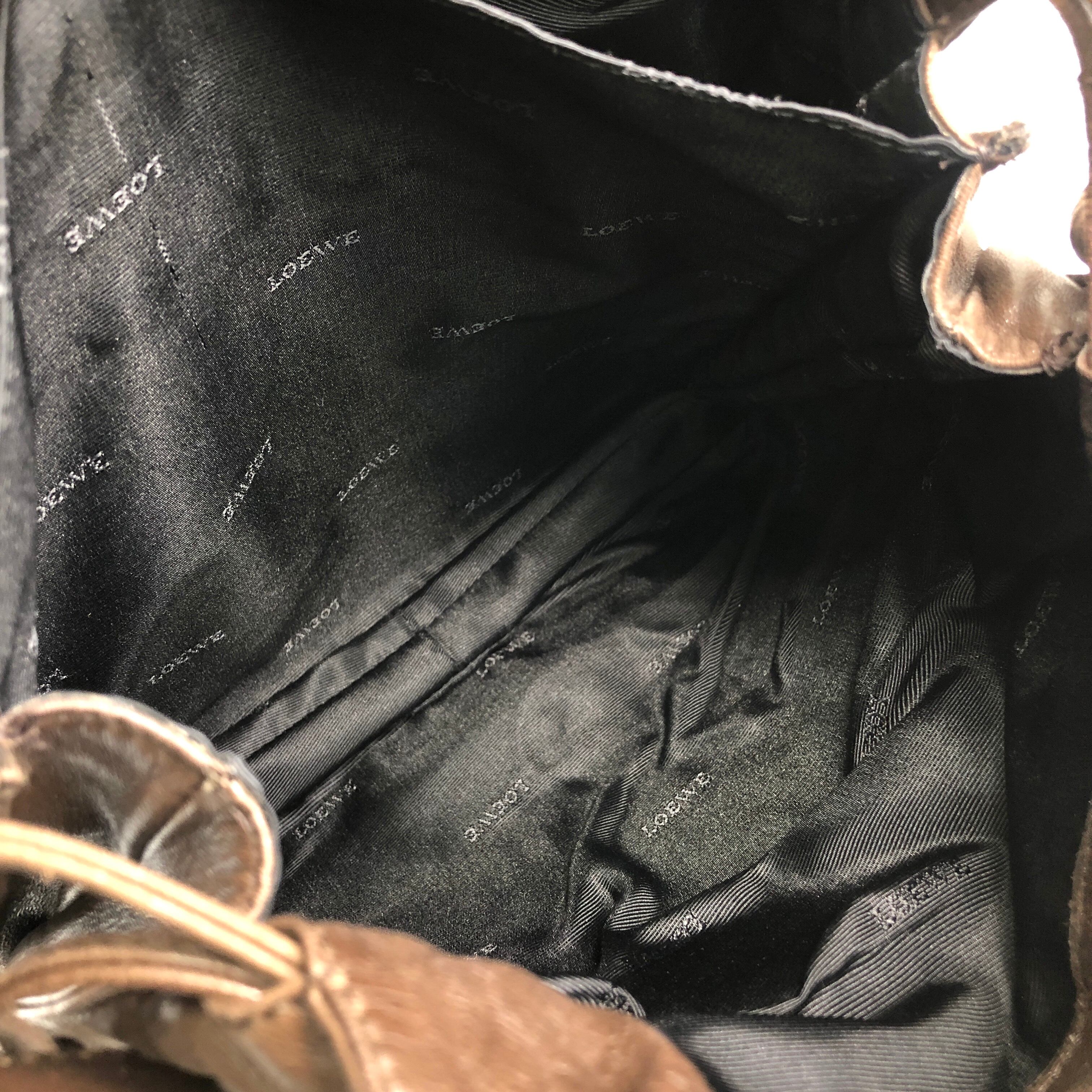 LOEWE ロエベ ショルダーバッグ ブラウン アナグラム ナッパレザー