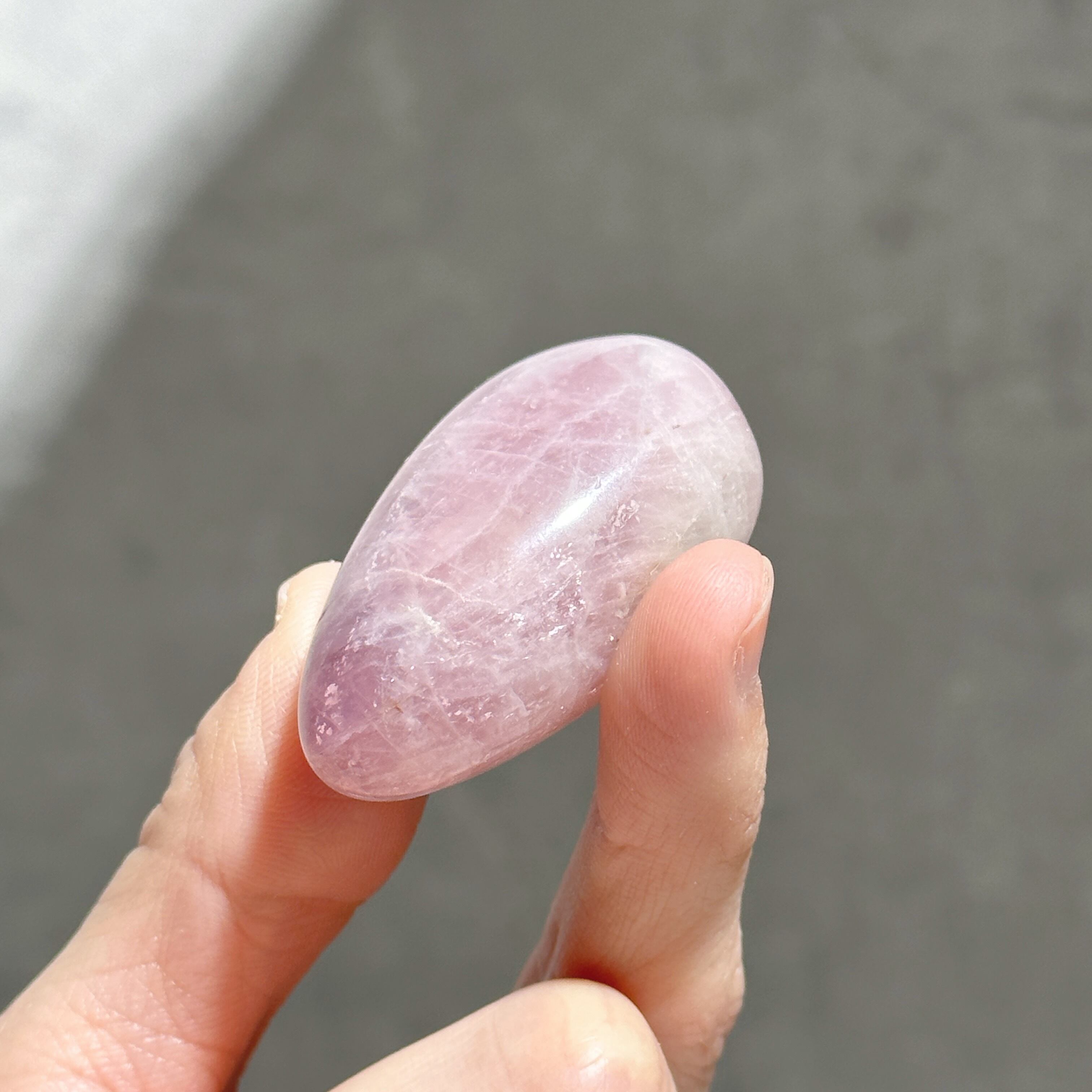 パープルローズクォーツ パームストーン11◇Purple Rose Quartz