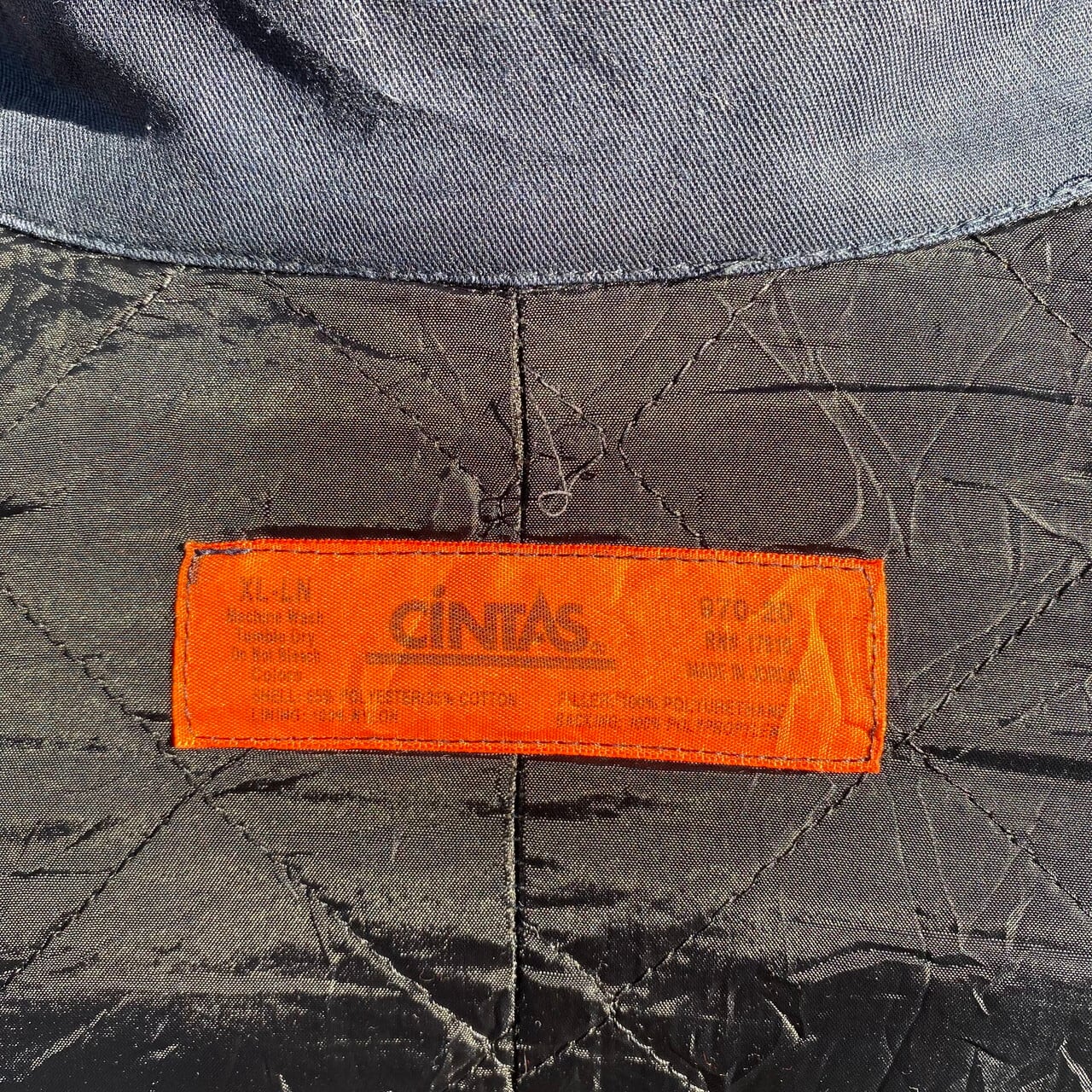 ビッグサイズ CINTAS 企業ロゴ刺繍 ワークジャケット キルティング