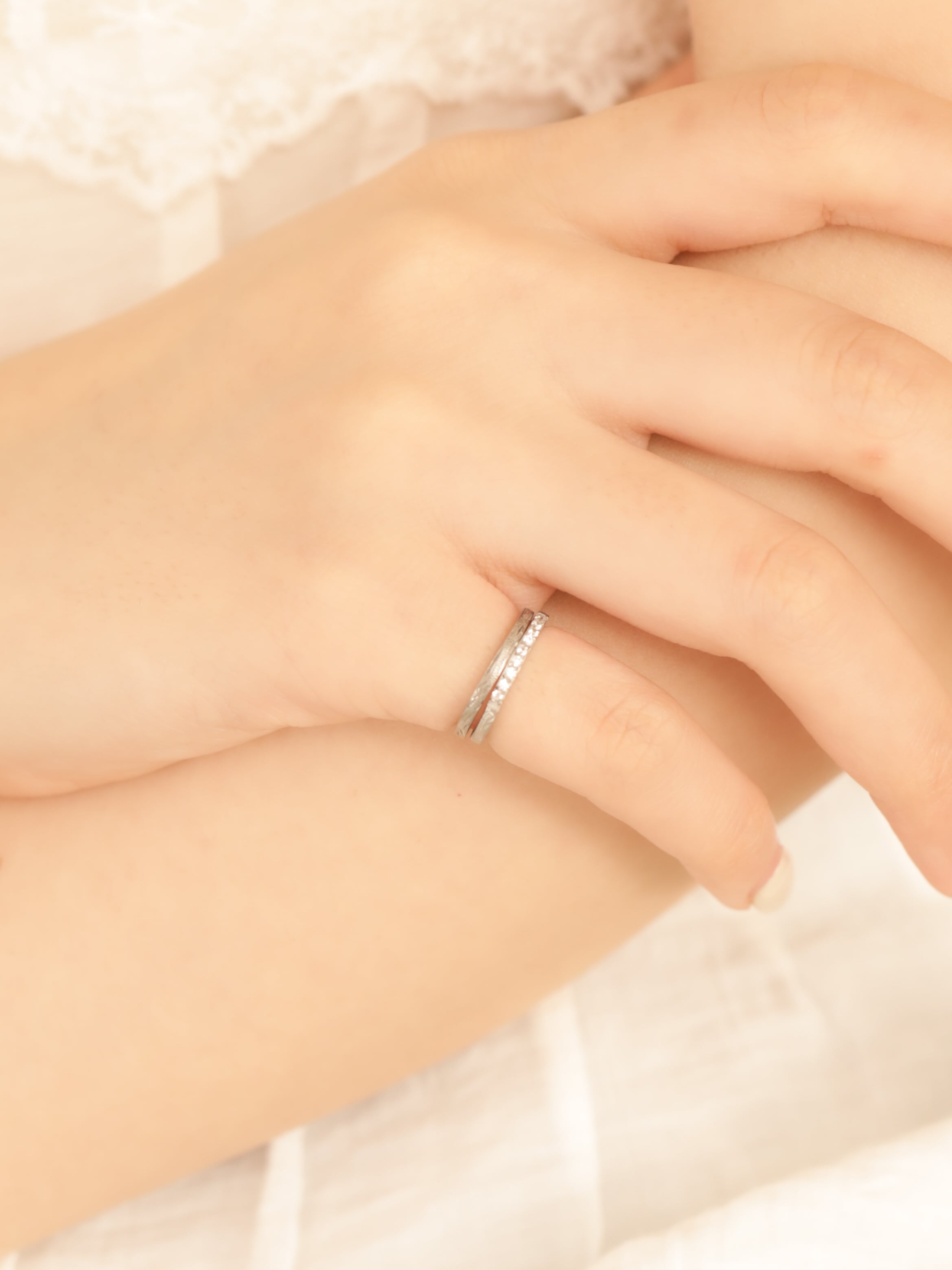 ピンキーリング】316L hawaiian eight zirconia ring #r22 | rani