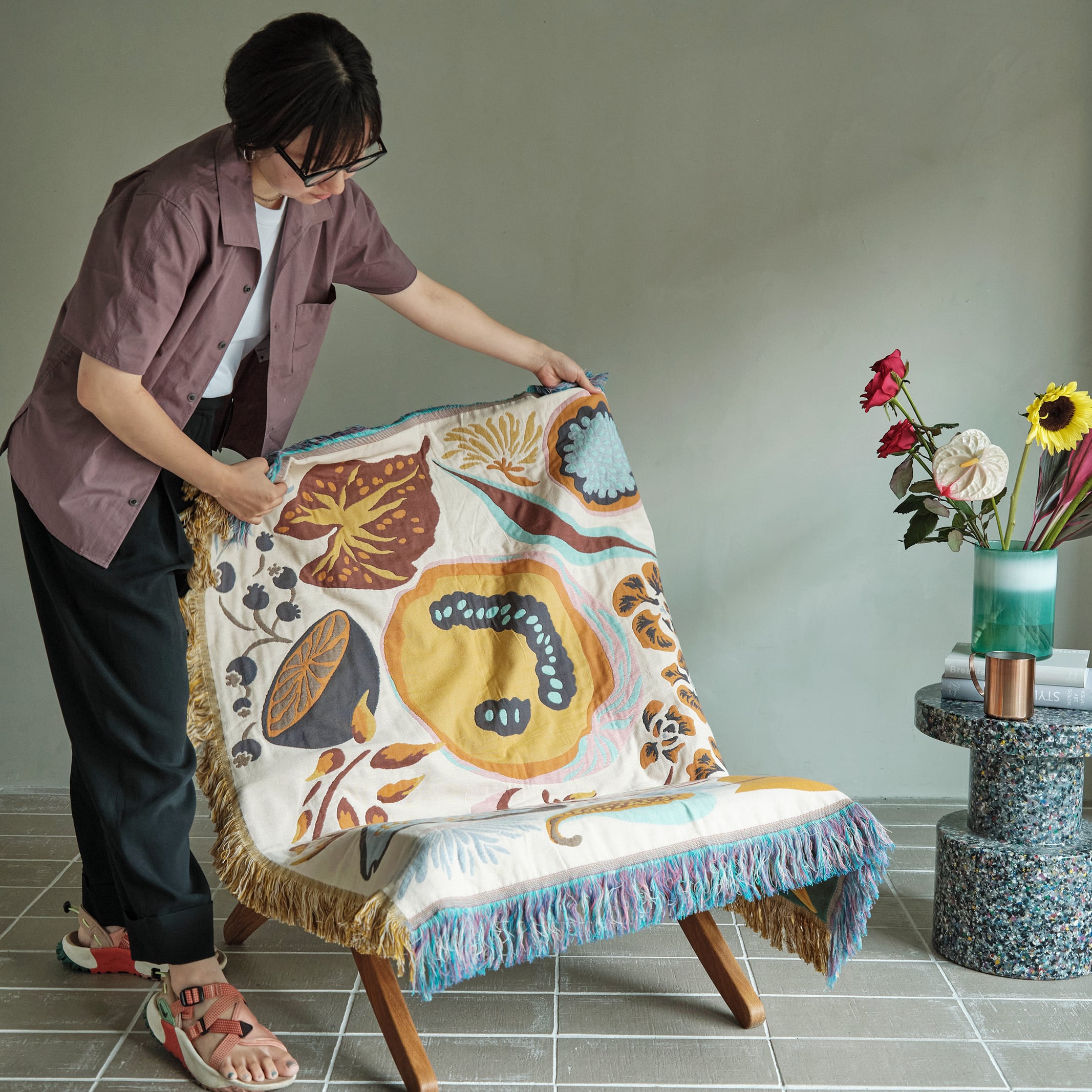 ハーフブランケット “エデンデダンス” | Rough since 2016