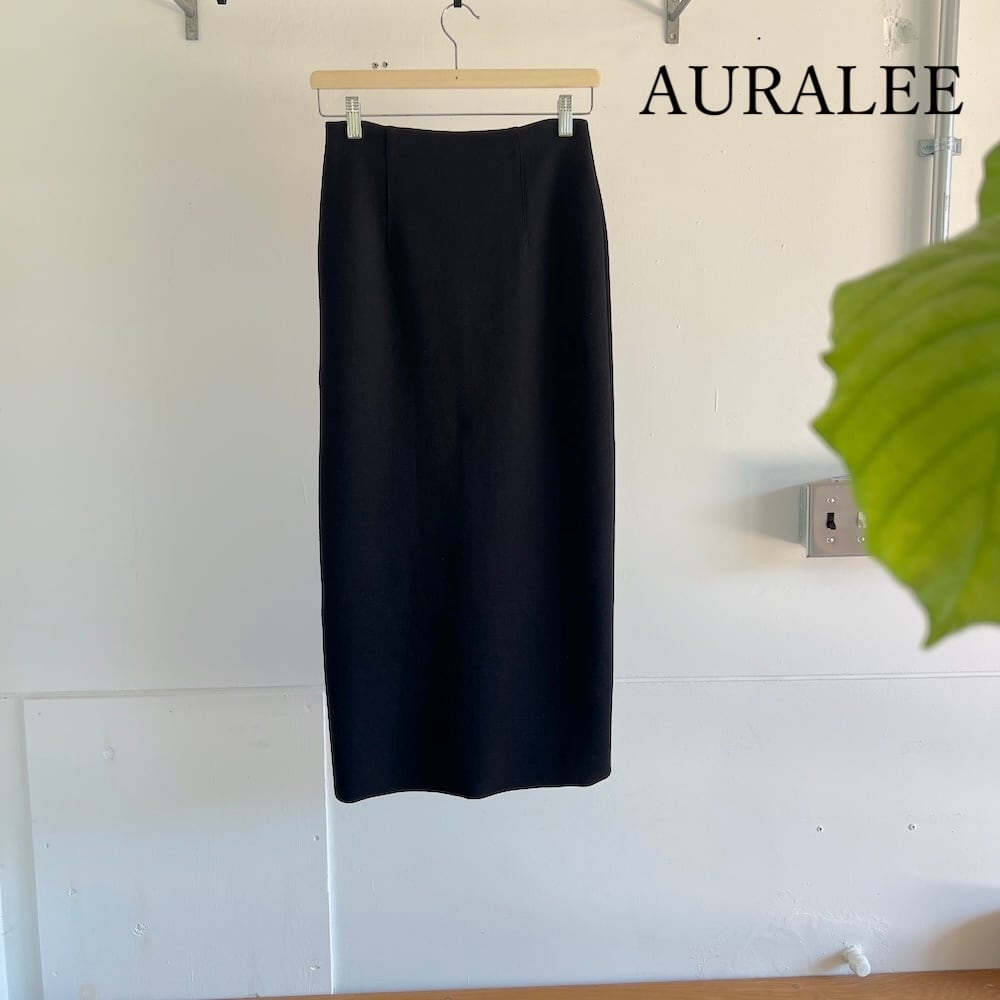 AURALEE/オーラリー・DOUBLE FACED SILK COTTON KNIT SKIRT | a flat shop