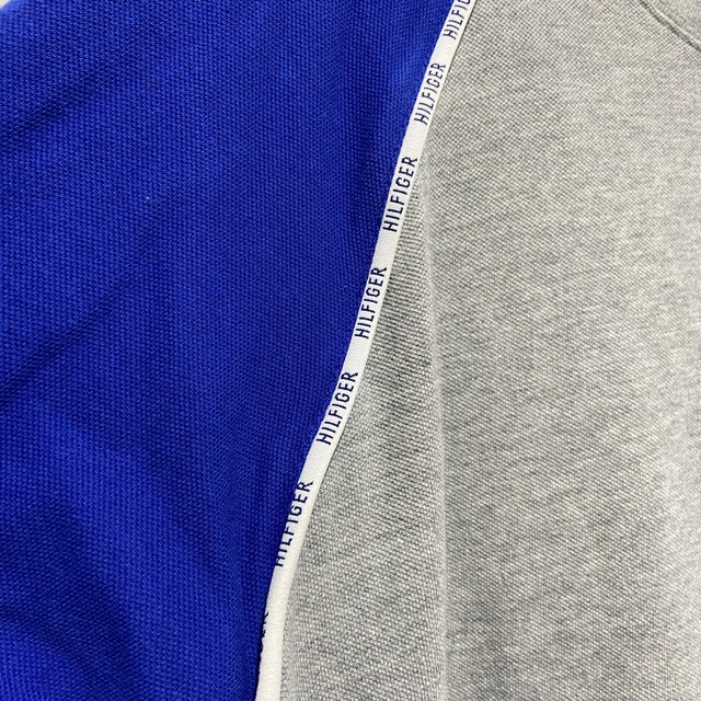 『送料無料』Tommy jeans トミージーンズ　切替ワンポイントTシャツ　XL グレー