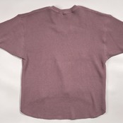 6 ROKU ロク ユナイテッドアローズ ワッフル生地 Vネック 七分袖 サーマル シャツ カットソー /くすみパープル系