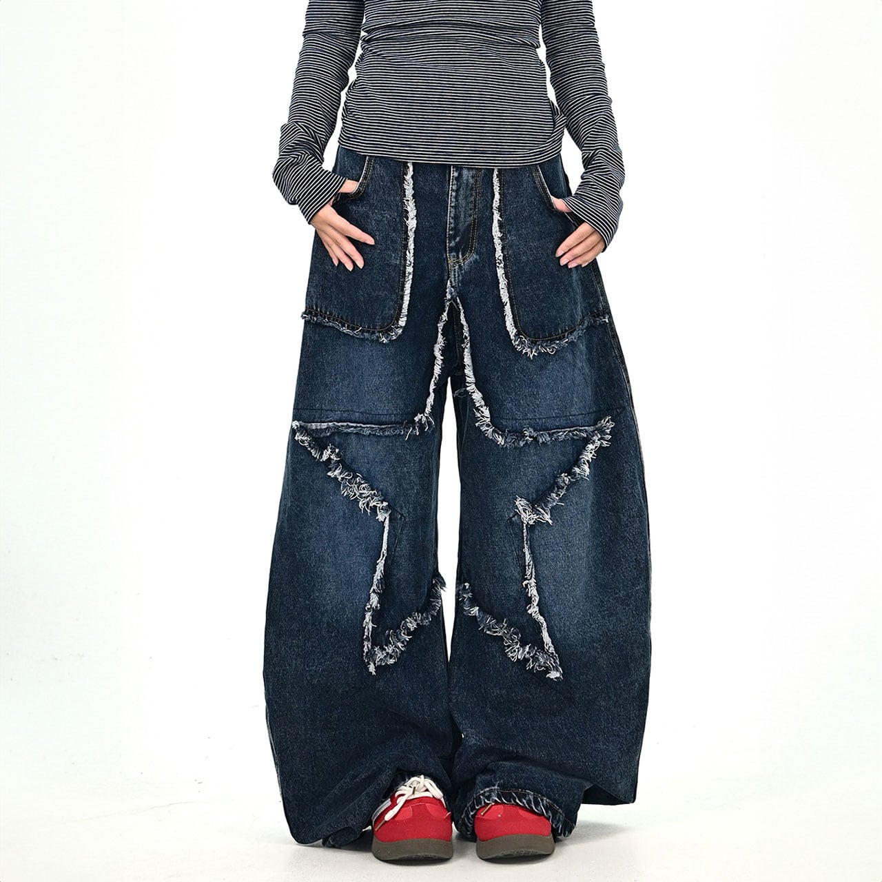 エッジデザインスターシルエットパンツ R01000