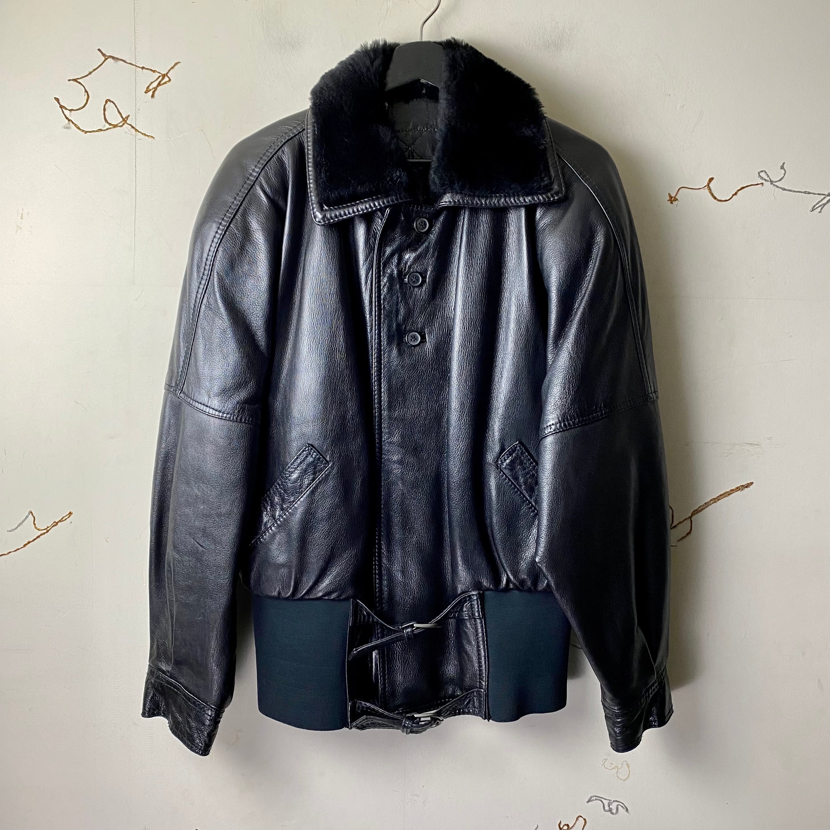 vintage GIANNI VERSACE leather bomber jacket | NOIR ONLINE