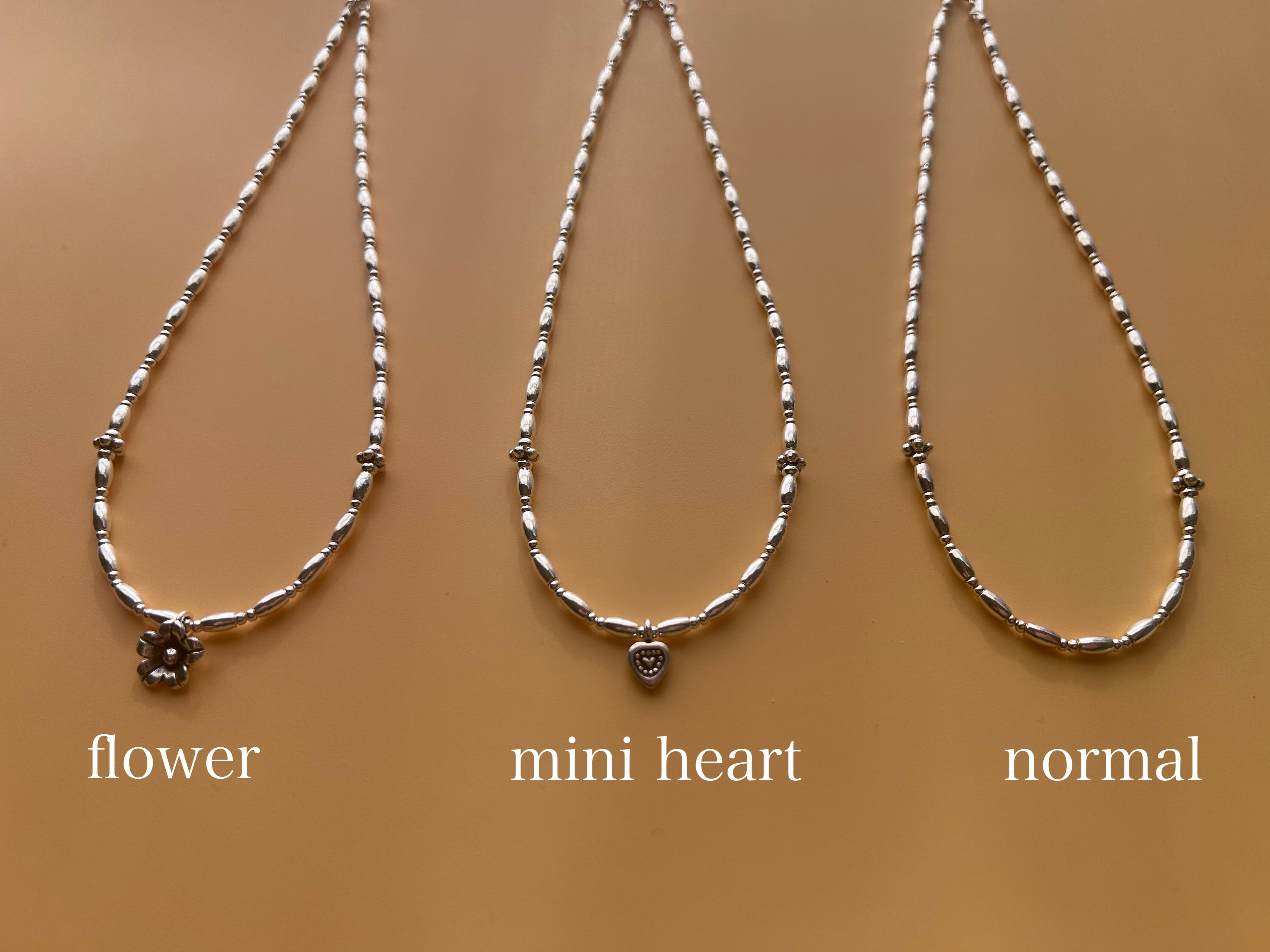 9/25(金) 22:00〜再販】#64 handmade beads necklace silver925