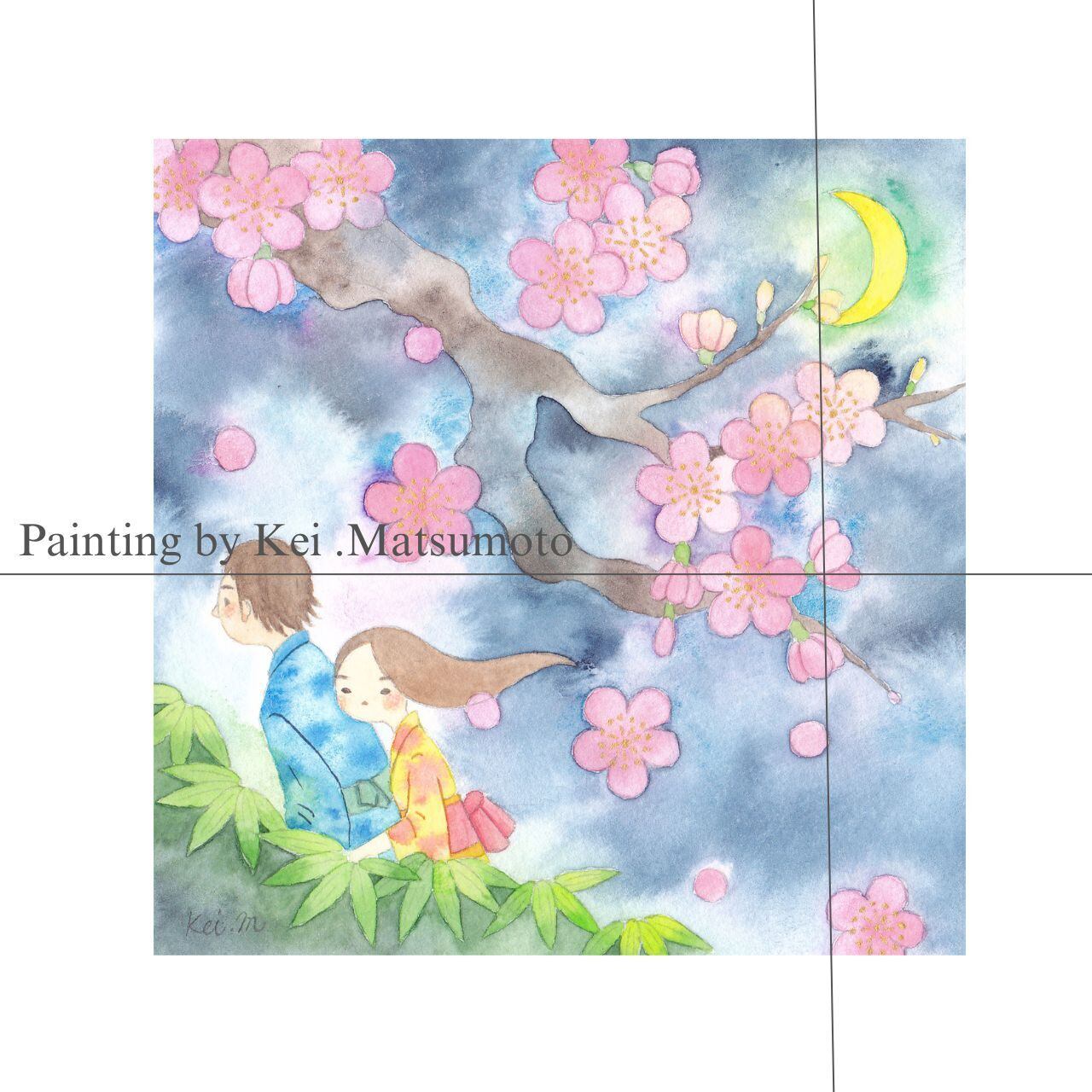 アクリル画【睡蓮】原画 | 幸せを紡ぐ絵