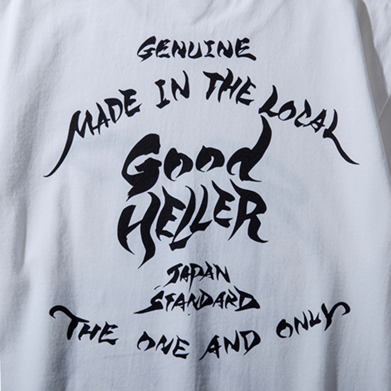 GOOD HELLER / BANDANNA SKULL JP CALLIGRAPHY T SHIRT - 4