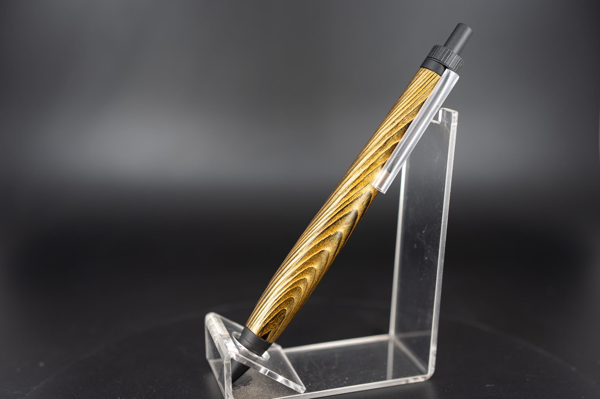 金杢犀　屋久杉　浮造り　拭き漆　木軸ペン 日本が誇る銘木】屋久杉 浮造り 拭き漆 変わり塗 ② black BP | 木軸