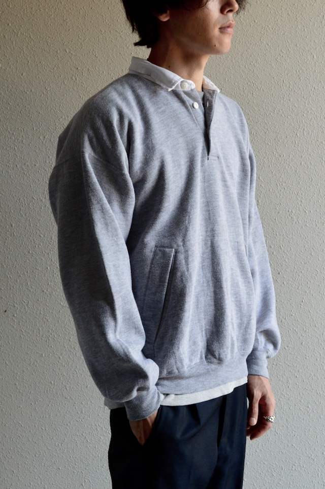 VAN HEUSEN 1990's From USA Sweat Rugger Shirt Box Fit バンヒューゼン 90s スウェット ラガーシャツ
