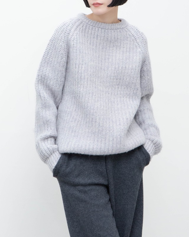 1980-90s chunky rib knit sweater