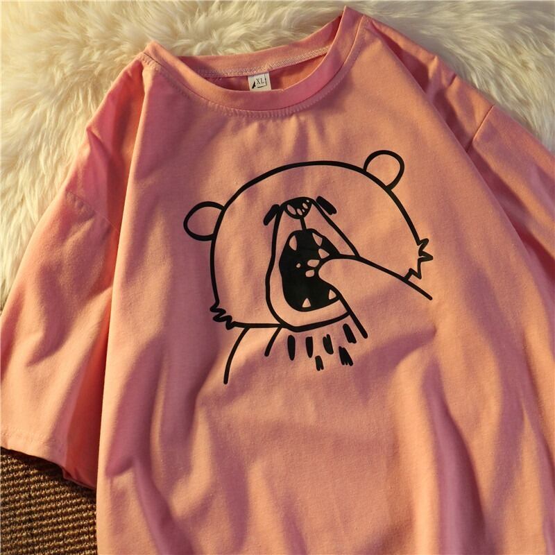 サマーTシャツ レディースルーズスタイルトップス 大人ガーリー スウィート キュート カジュアル かわいい 夏物 YY-ファッション81049823660