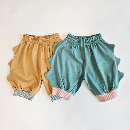 《予約》1st blue ¨ dinosaur 6/4 length pants ¨ 26summer
