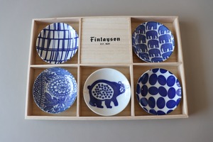 Finlayson（フィンレイソン）木箱入豆皿　5枚セット