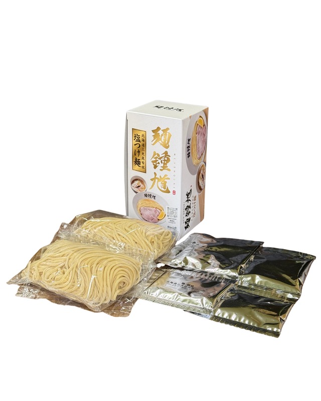 《麺鍾馗》監修　北海道三大昆布水　塩つけ麺２食入（常温）
