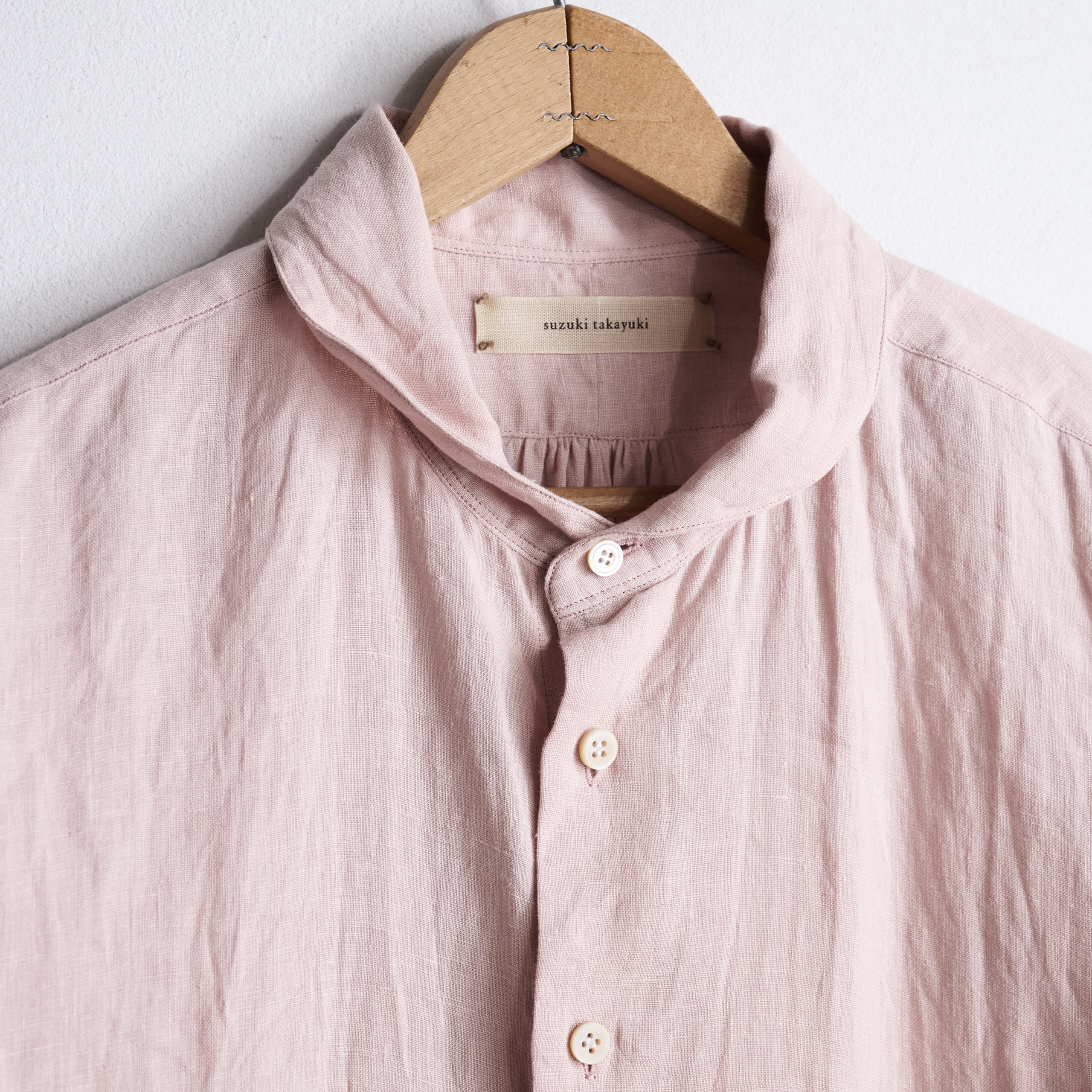 suzuki takayuki スズキタカユキ round-collar shirt S263-05 classic
