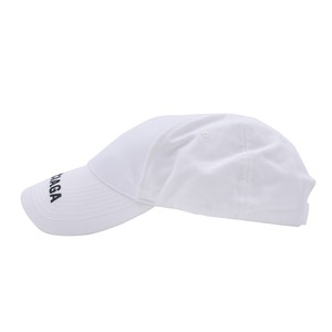 BALENCIAGA  HAT LOGO VISOR CAP  WHITEBLACK