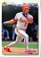 MLBカード 92UPPERDECK Milt Thompson #397 CARDINALS